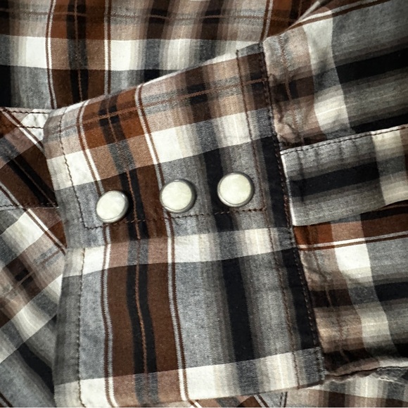 Men’s Lucky Brand Dungaree Western Style Snap Front Shirt Size XXL 2XL EUC - Picture 3 of 11